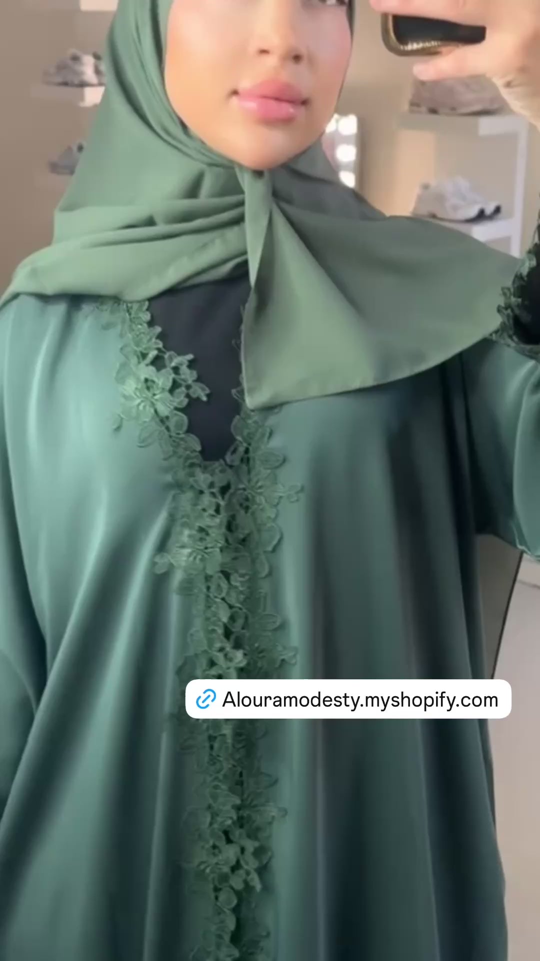 Lace abaya