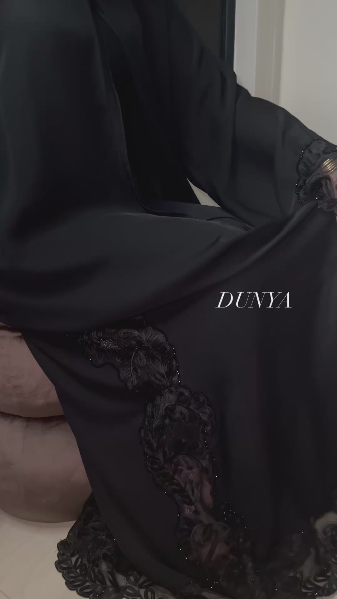 Coquette sequin abaya