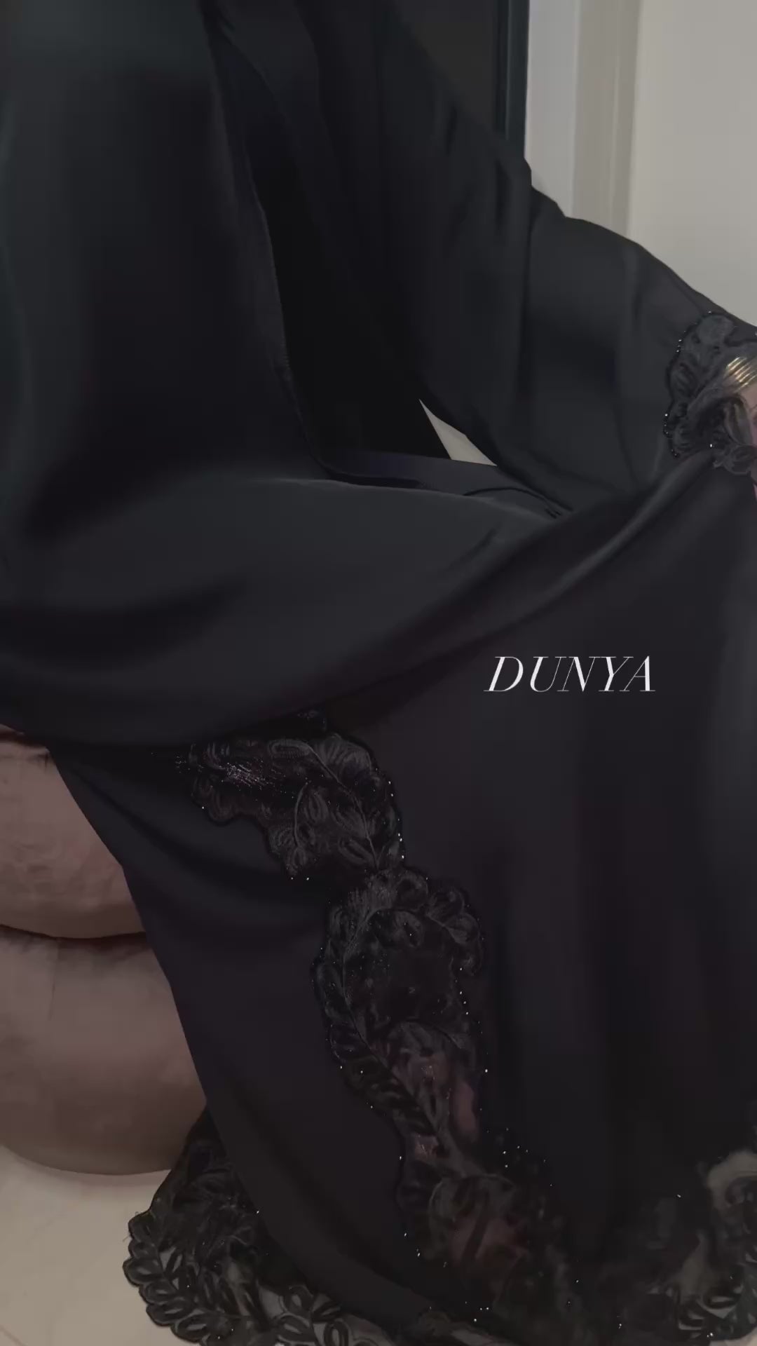 Coquette sequin abaya