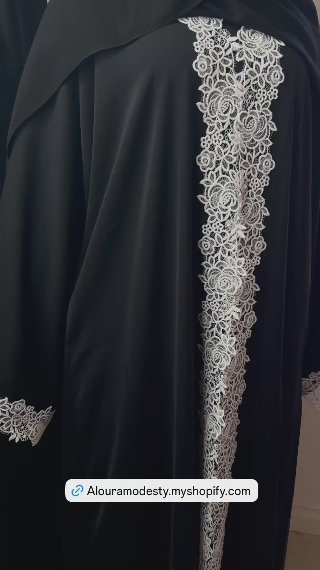 Lace abaya